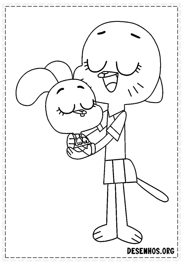 gumball para colorir 49