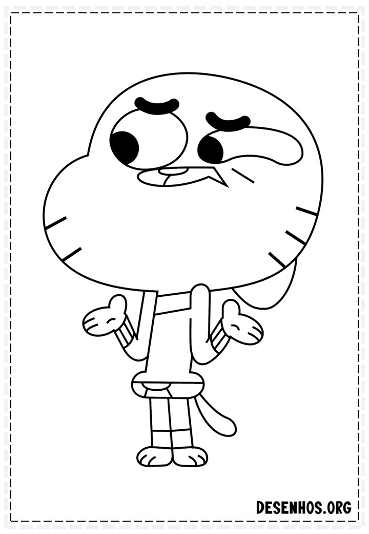 gumball para colorir 51