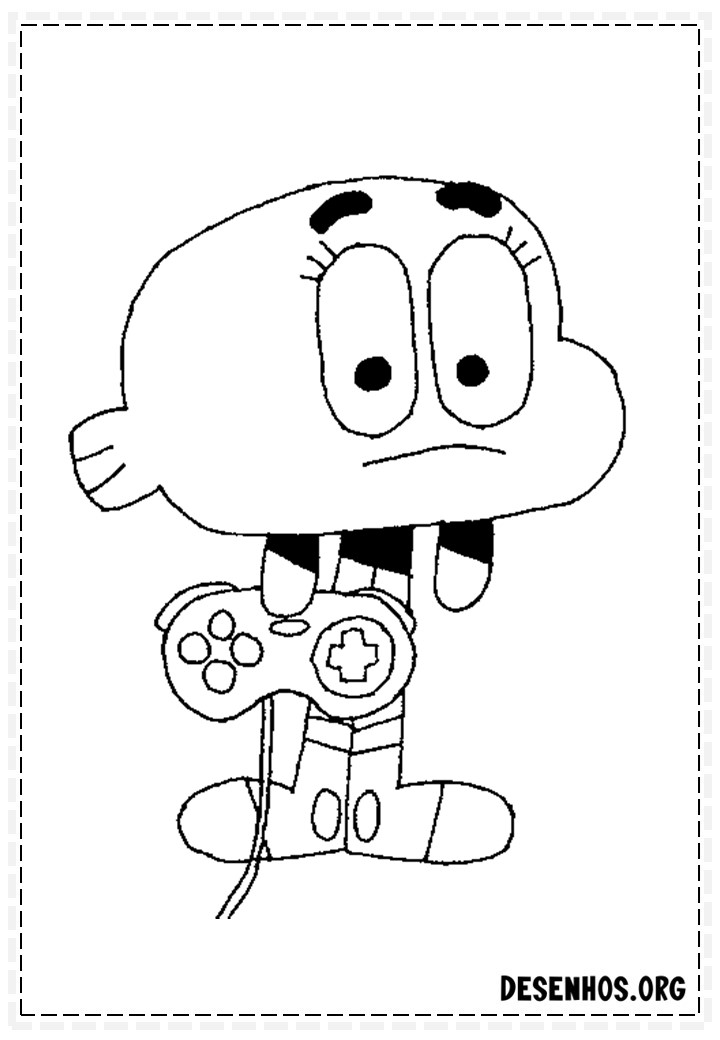 gumball para colorir 62