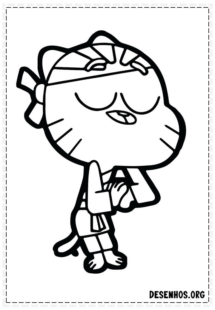 Desenho de Gumball para Colorir - Colorir.com