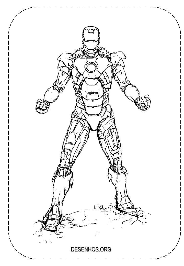 homem de ferro para imprimir 3