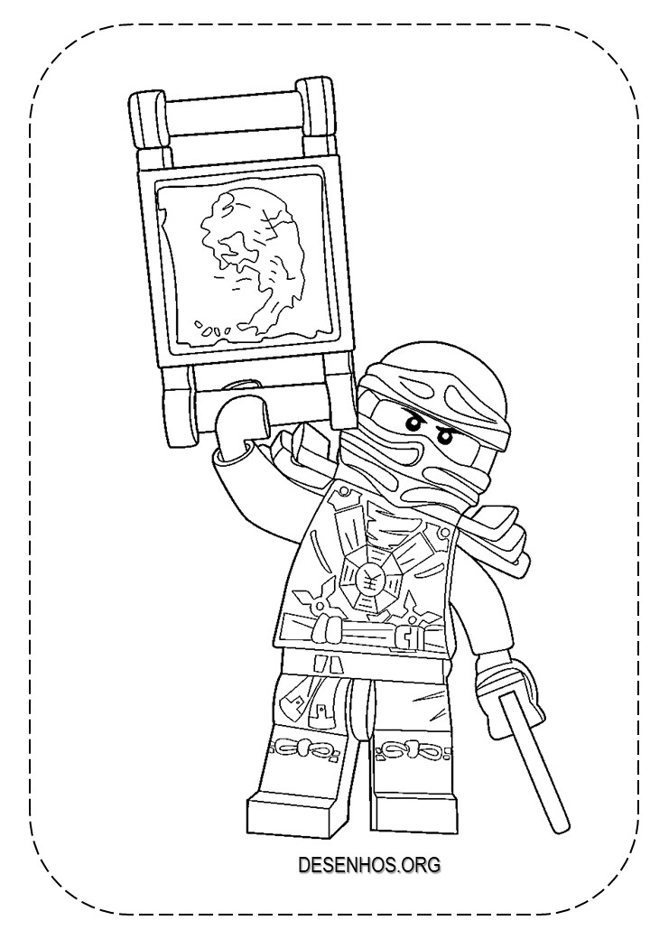lego ninjago para colorir 109