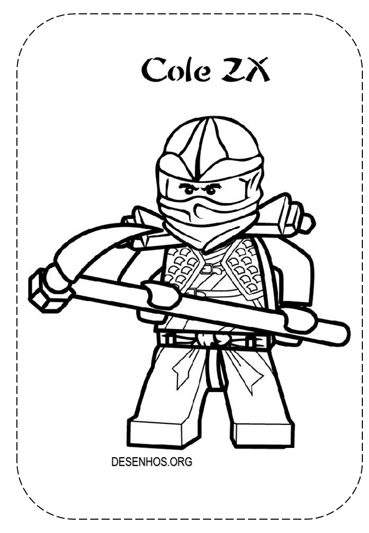 Ninjago para Colorir e Pintar - Como Desenhar Bem Feito