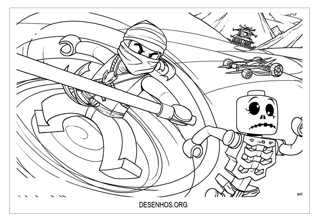 lego ninjago para colorir 35
