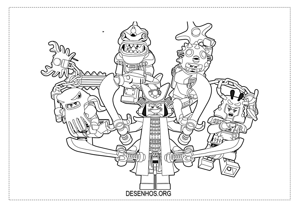 lego ninjago para colorir 38