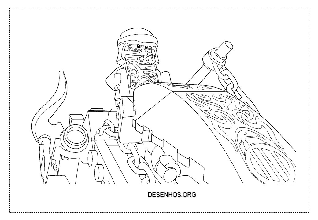 lego ninjago para colorir 44