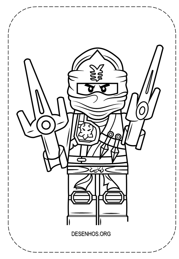 lego ninjago para colorir 91