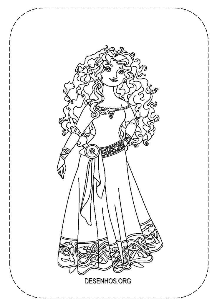 merida para colorir 1