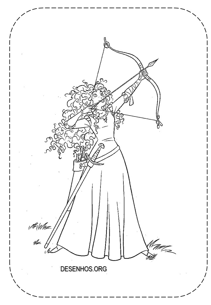 merida para colorir 10