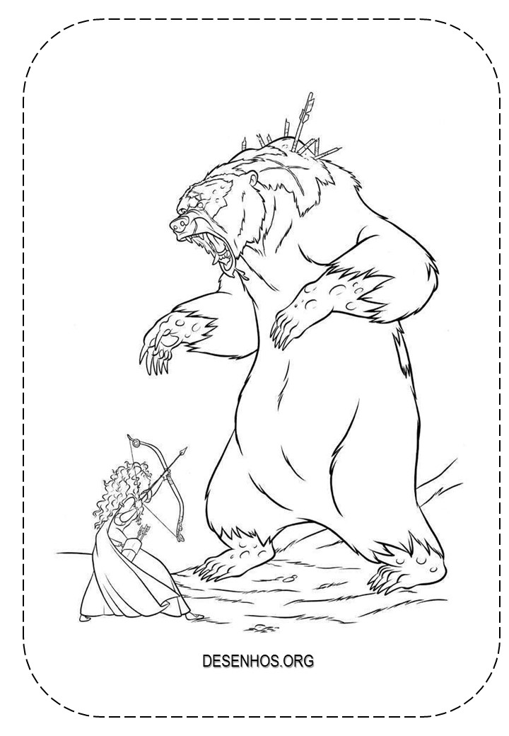 merida para colorir 12
