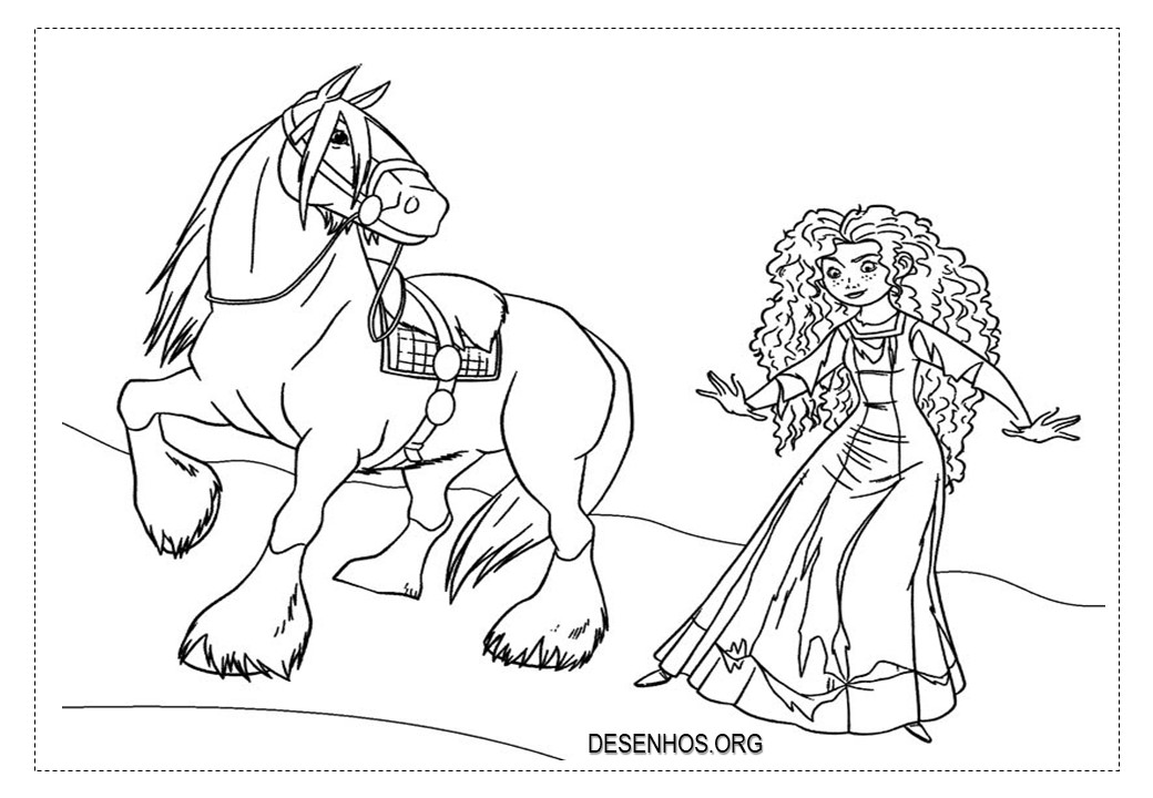 merida para colorir 16