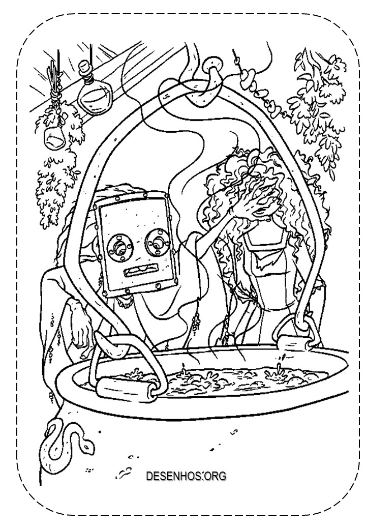 merida para colorir 19
