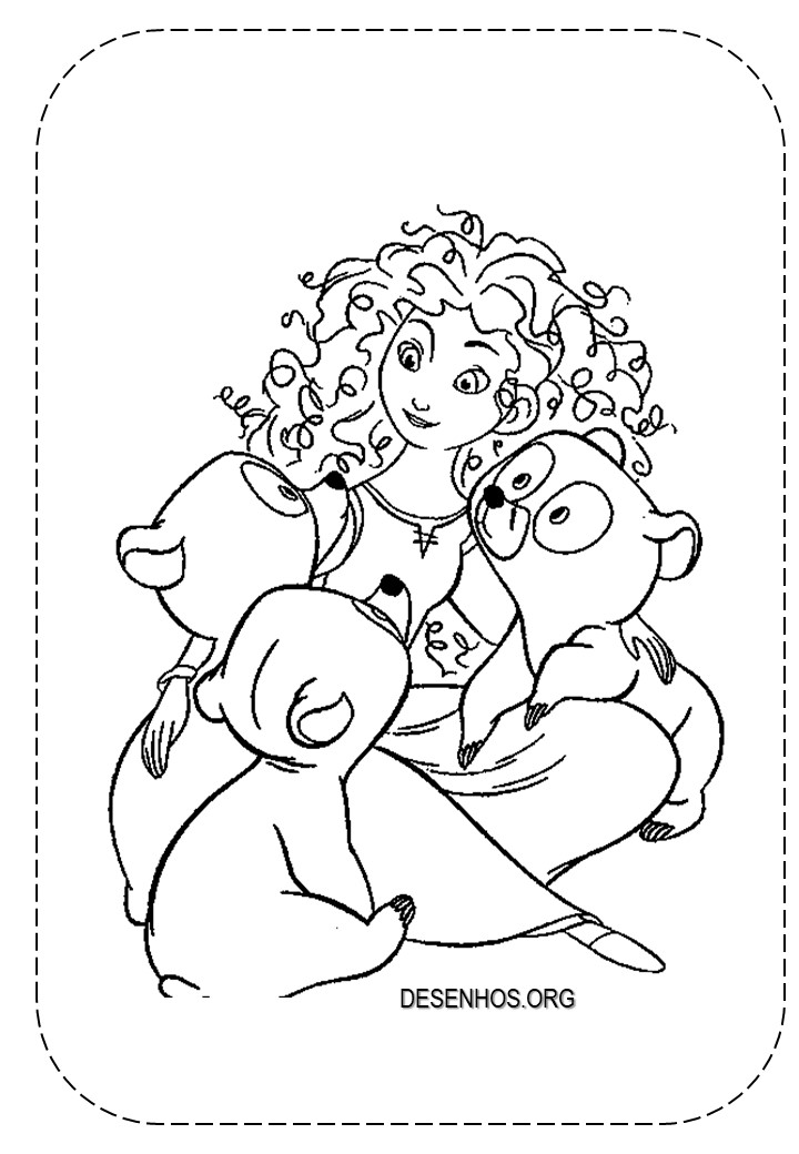 merida para colorir 2