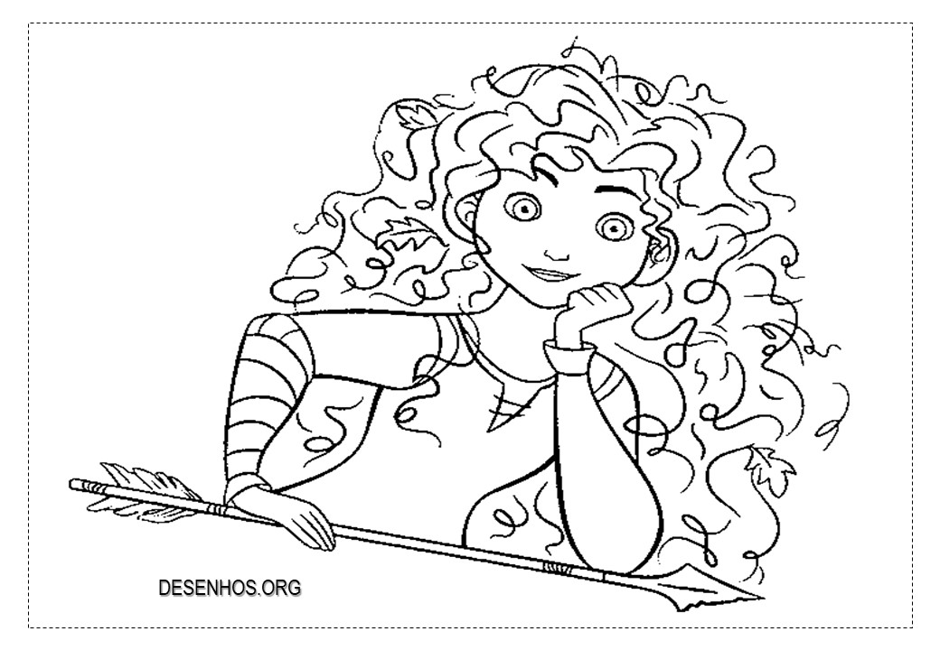merida para colorir 22