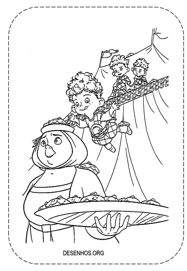 merida para colorir 24