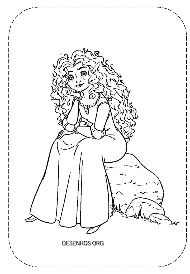 merida para colorir 3