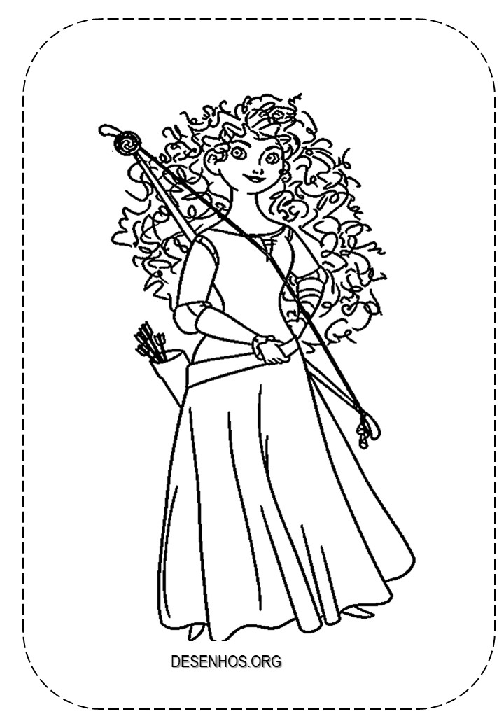 merida para colorir 32
