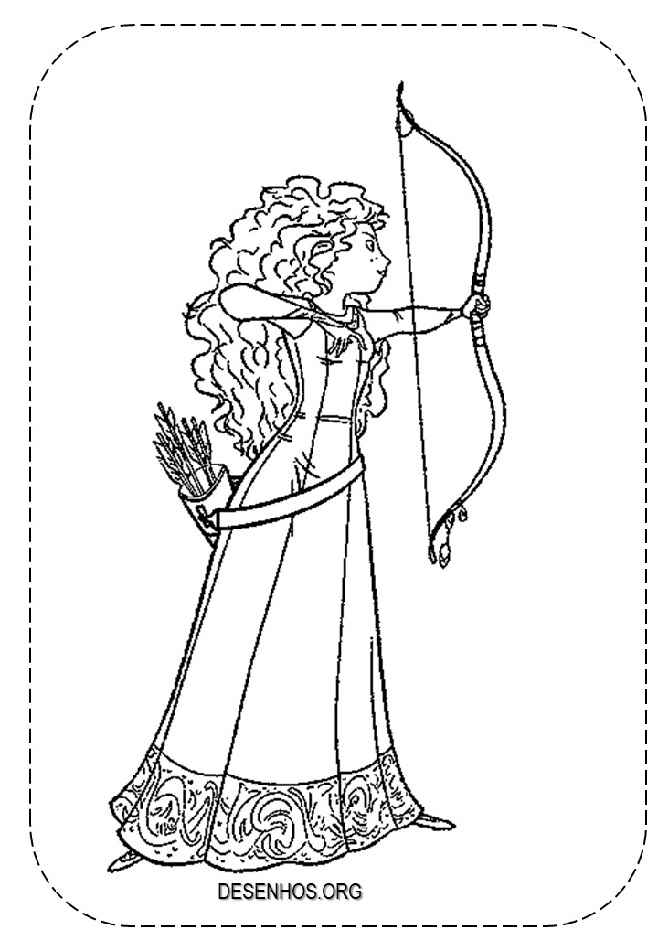 merida para colorir 33