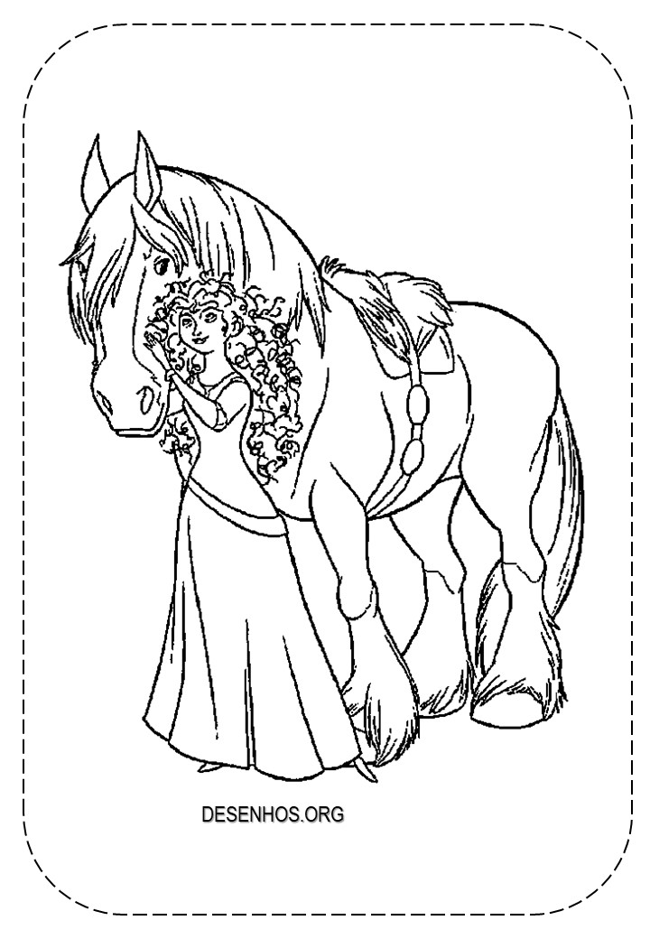 merida para colorir 34