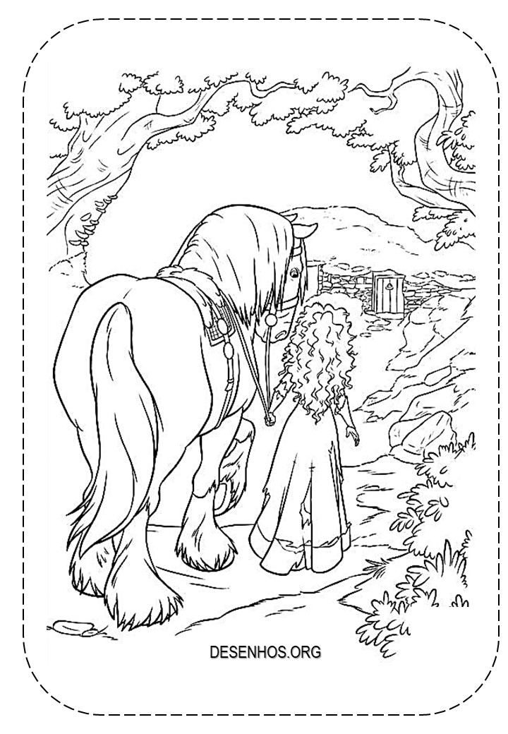 merida para colorir 35