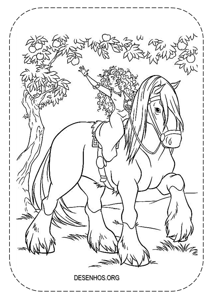 merida para colorir 36