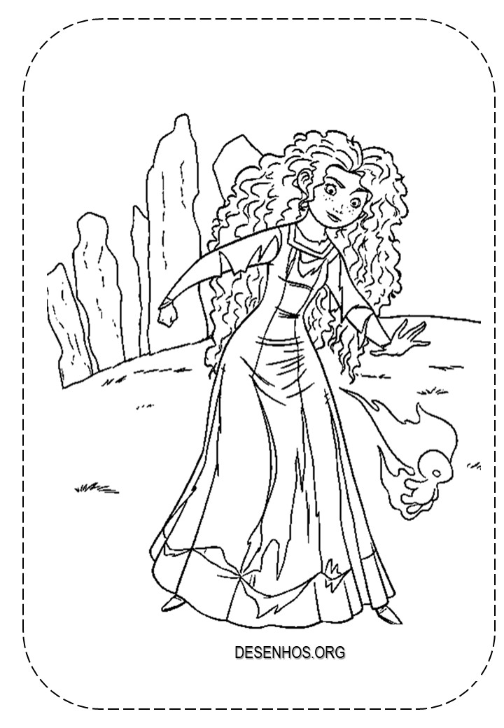merida para colorir 39