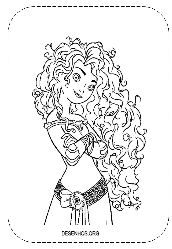 merida para colorir 4