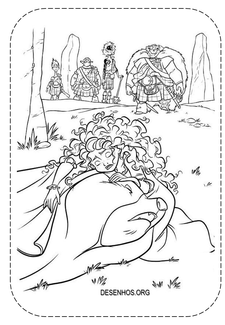 merida para colorir 42