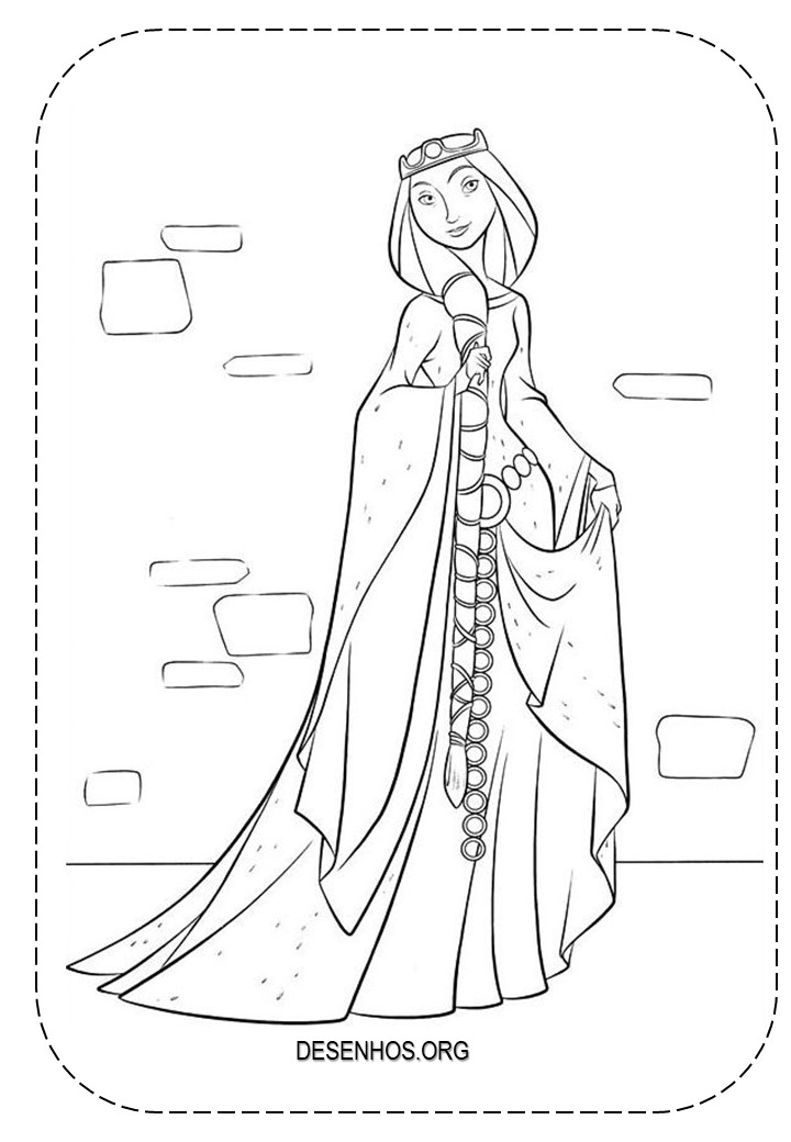 merida para colorir 44