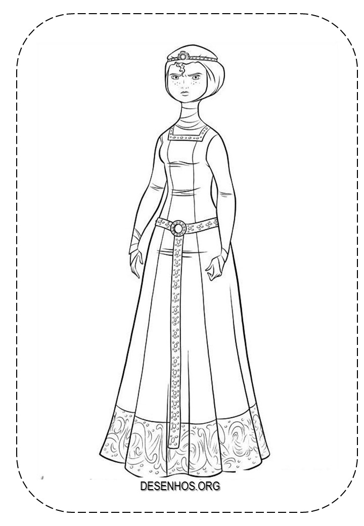 merida para colorir 45
