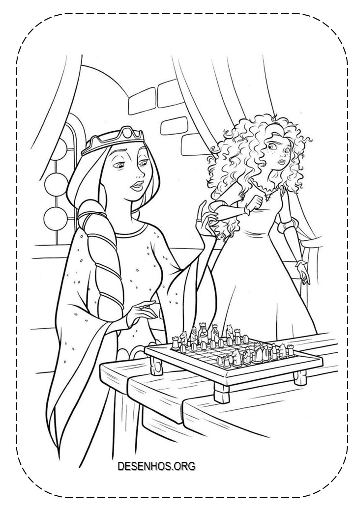 merida para colorir 46