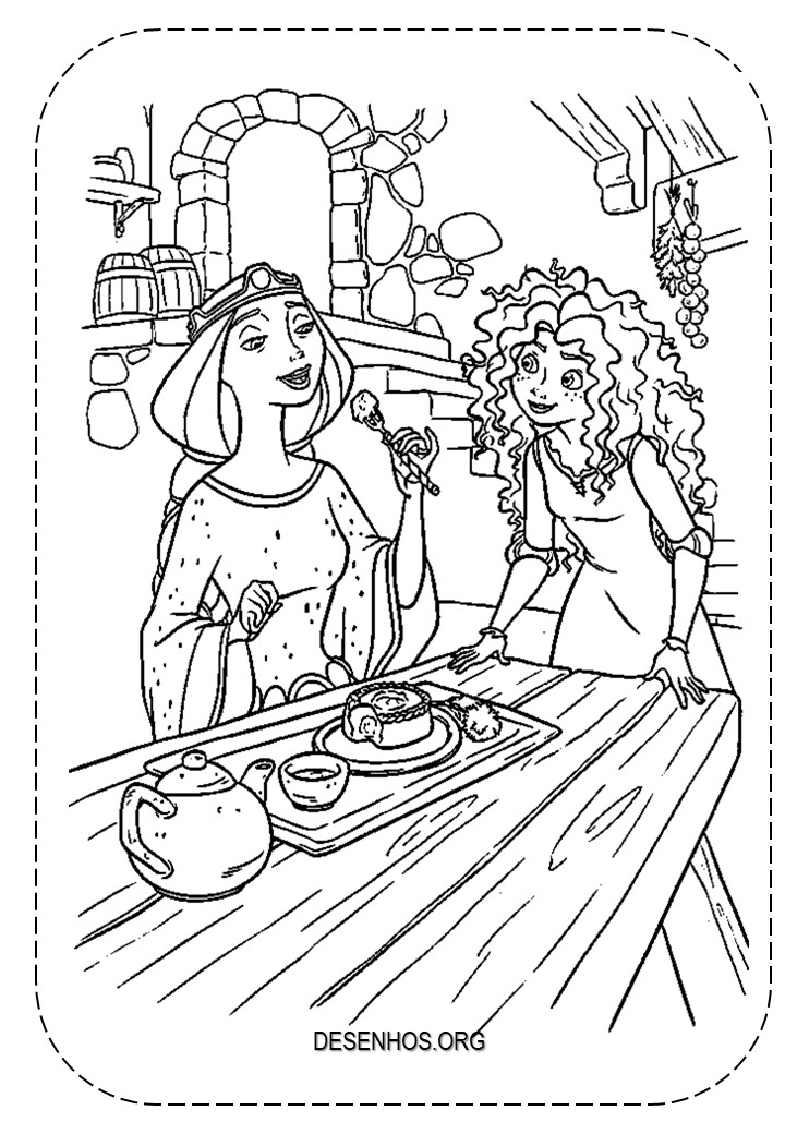 merida para colorir 47