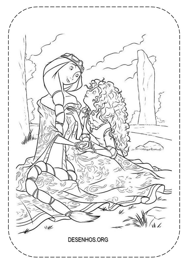 merida para colorir 49