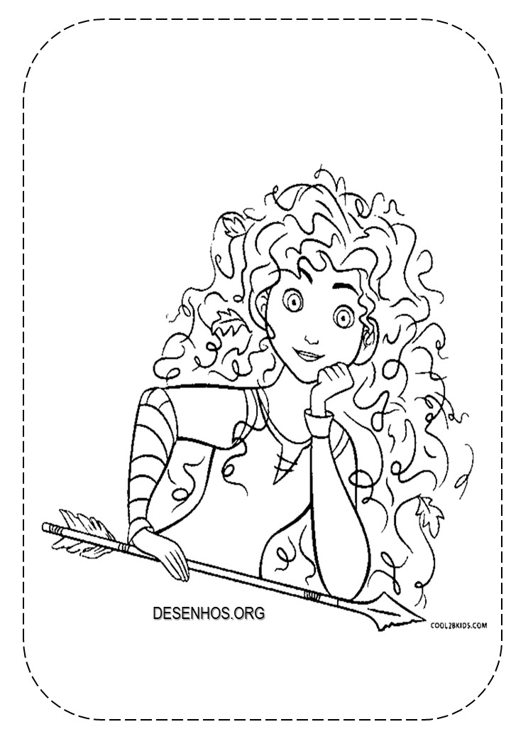 merida para colorir 5