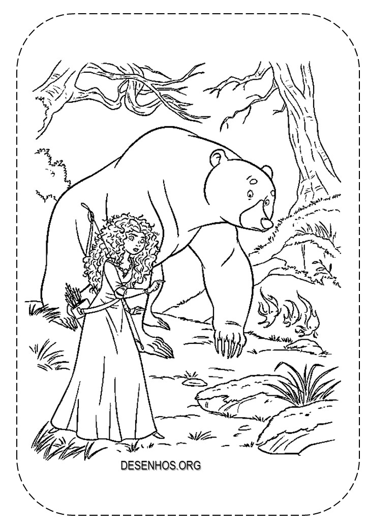 merida para colorir 58