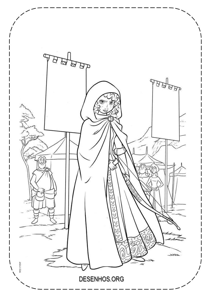 merida para colorir 6