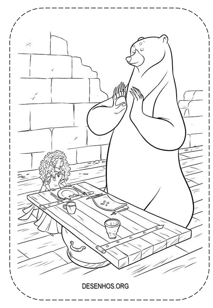 merida para colorir 66