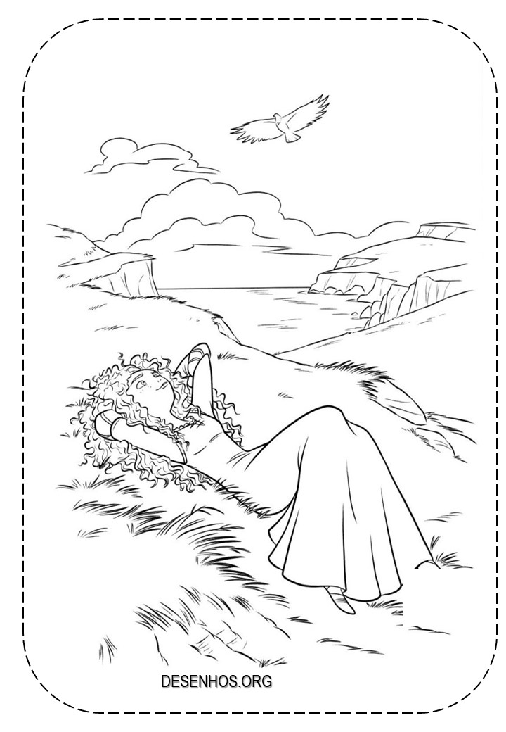 merida para colorir 7