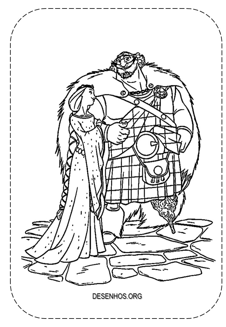 merida para colorir 76
