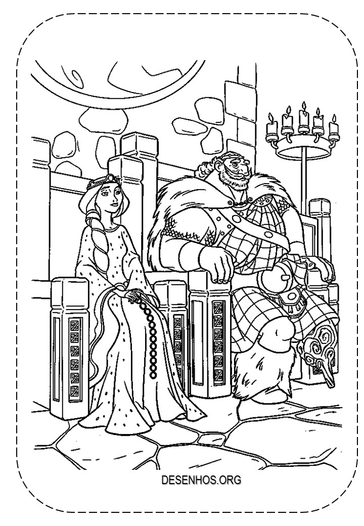 merida para colorir 78