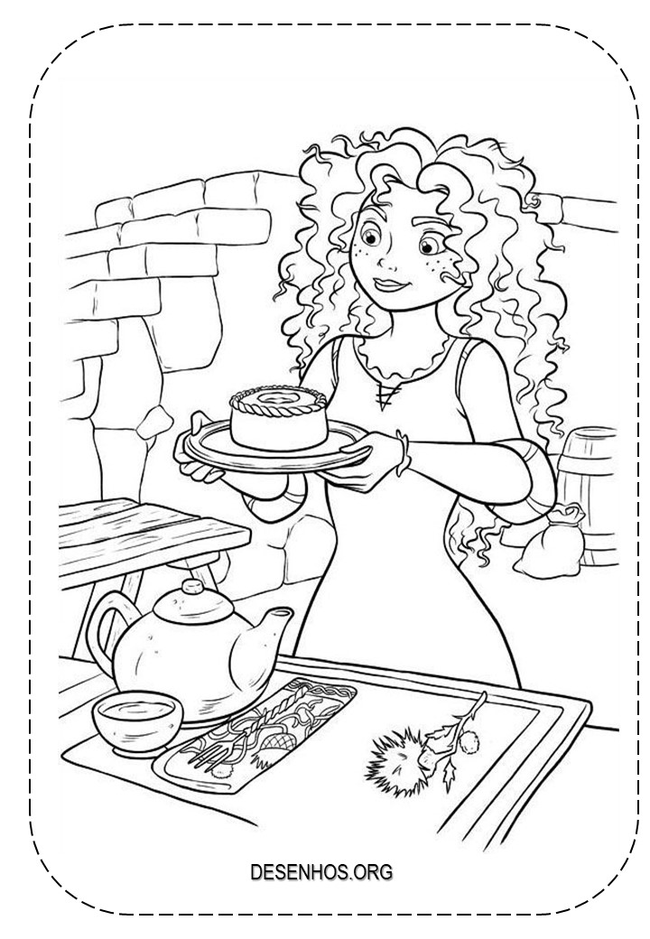 merida para colorir 8
