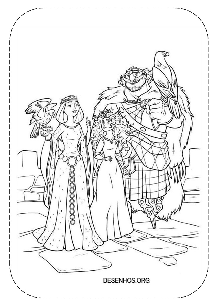 merida para colorir 81