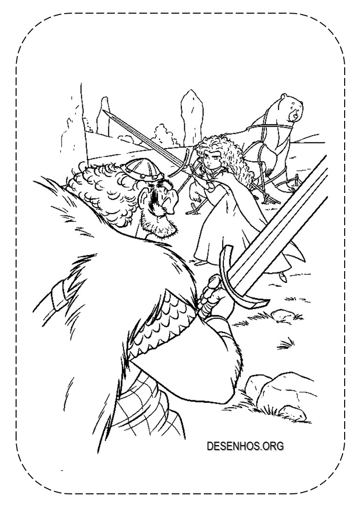 merida para colorir 82