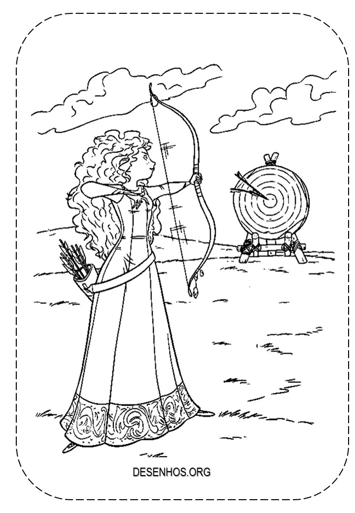 merida para colorir 9