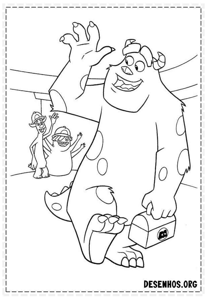 monstros sa para colorir 100