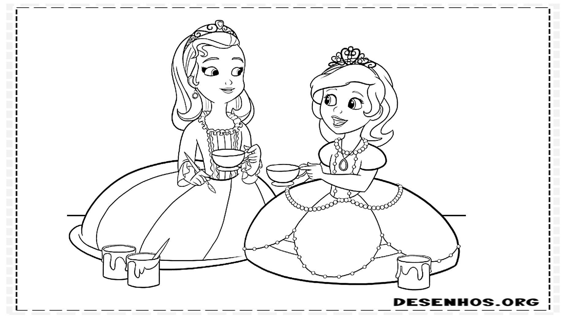 princesinha sofia para colorir 19