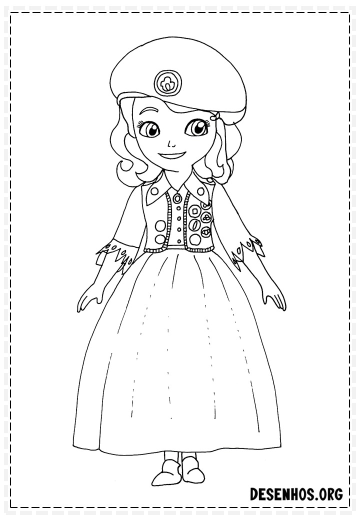 princesinha sofia para colorir 27
