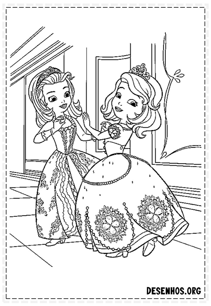 princesinha sofia para colorir 30