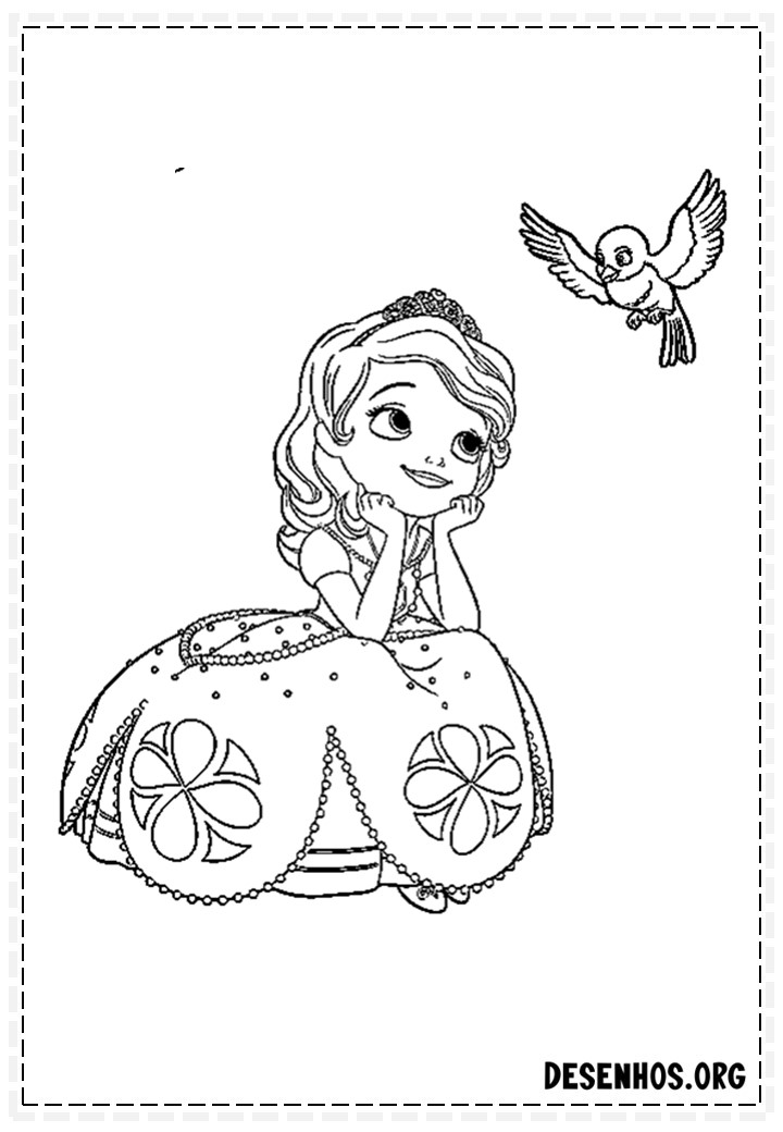 princesinha sofia para colorir 32