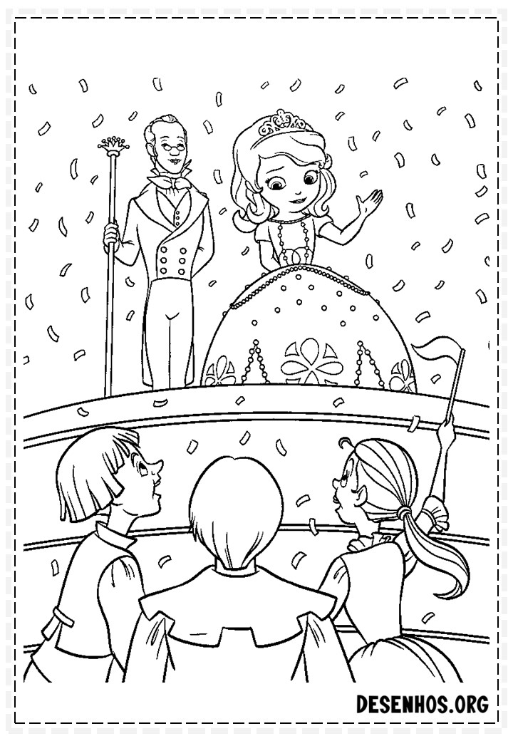 princesinha sofia para colorir 34